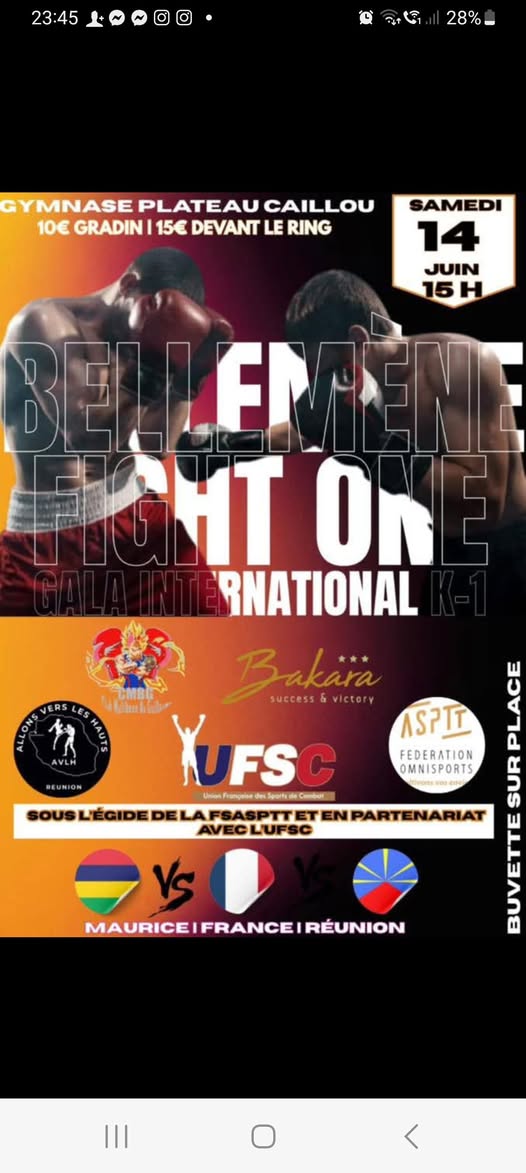 Bellemene Fight One Reunion UFSC