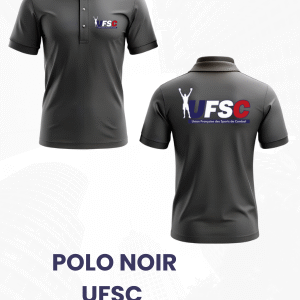Polo noir UFSC — officiel, obligatoire pour juges & arbitres