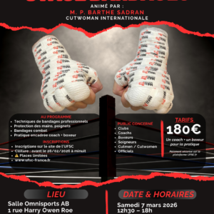 Stage Bandages – Techniques Professionnelles (Cutman) – UFSC